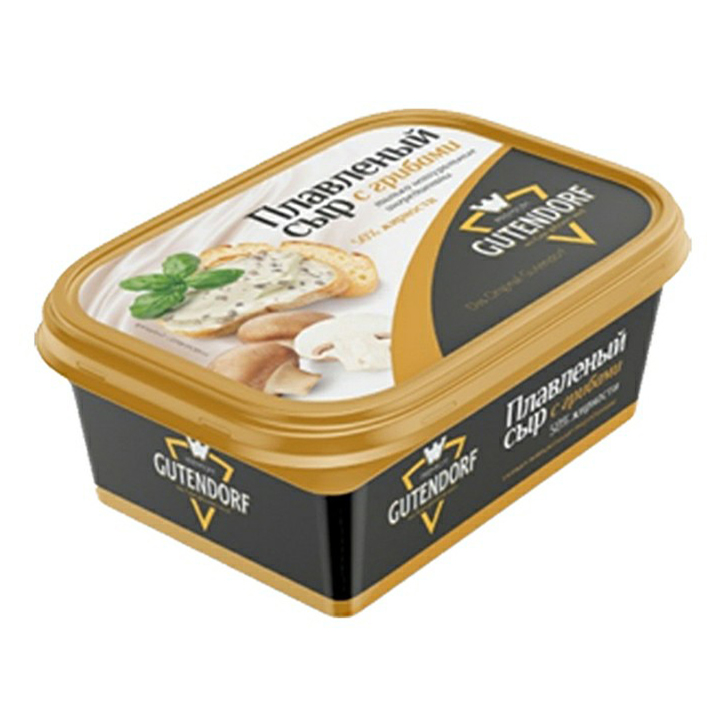 Плавленый сыр Gutendorf с грибами 60% БЗМЖ 200 г