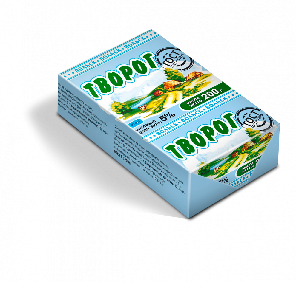 

Творожная масса мягкая Вольск с изюмом 5% 200 г