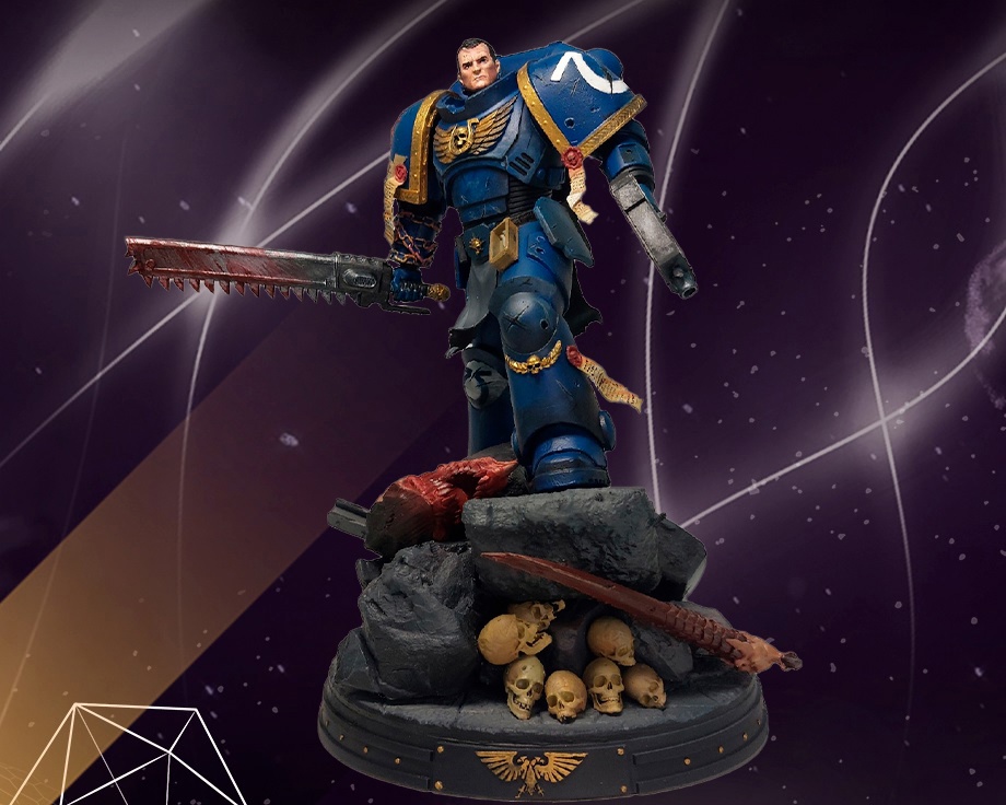 

Статуэтка Лейтенант Тит Warhammer 40000 spice marin 2, Синий