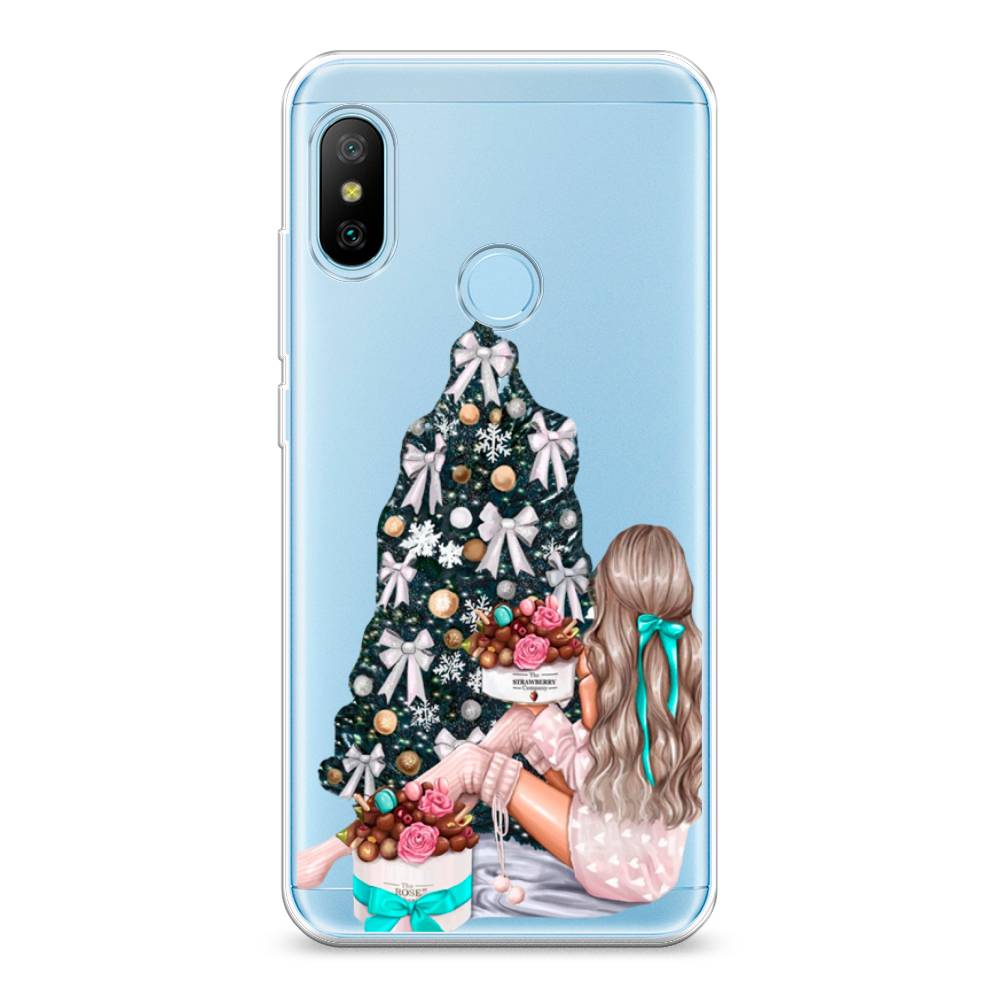 

Чехол на Xiaomi Redmi 6 Plus/6 Pro/A2 Lite "New Year", Зеленый;бежевый;голубой, 33950-5