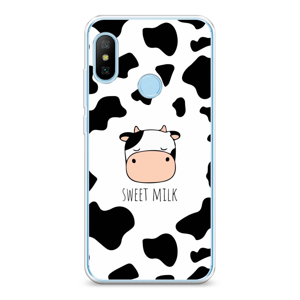 

Чехол на Xiaomi A2 Lite"Sweet milk", Розовый;белый;черный, 34050-1