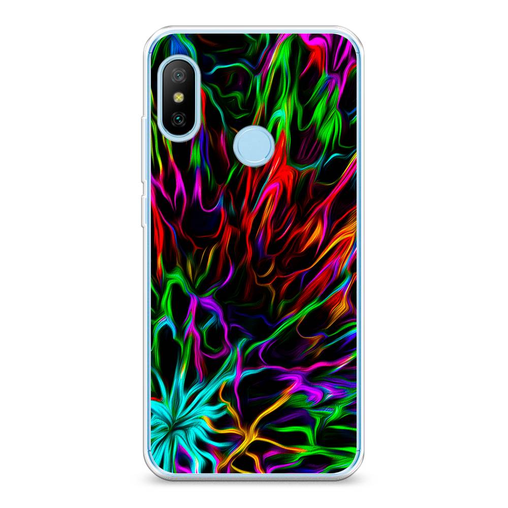 

Чехол на Xiaomi A2 Lite "Разноцветные разводы", Голубой;зеленый;оранжевый, 34050-3