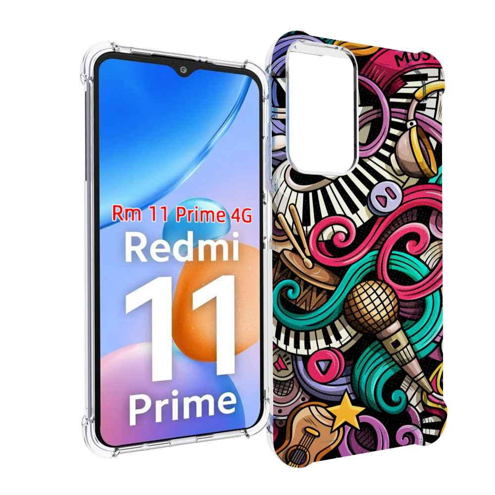

Чехол MyPads любимая-музыка для Xiaomi Redmi 11 Prime 4G, Прозрачный, Tocco