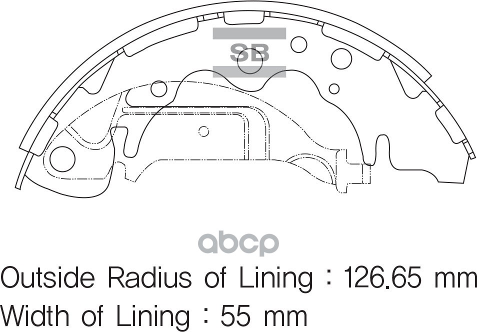 фото Колодки торм.бар.крайслер/chrysler voyager 95-/додж/дож/dodge caravan 95-/киа/кия/kia carn sangsin brake