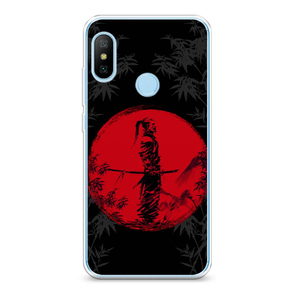 

Чехол на Xiaomi A2 Lite"Самурай на красном фоне", Черный;красный;серый, 34050-4