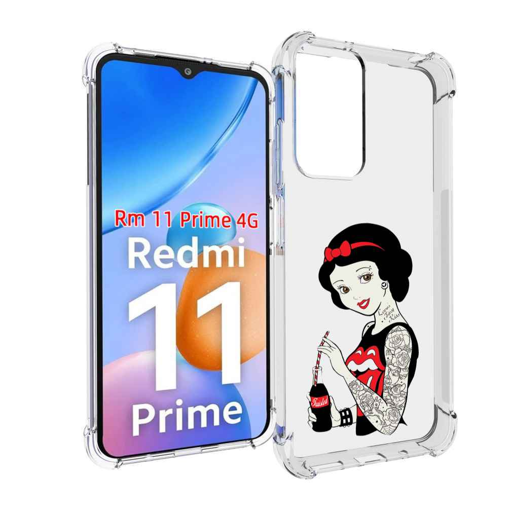 

Чехол MyPads любительница-колы женский для Xiaomi Redmi 11 Prime 4G, Прозрачный, Tocco