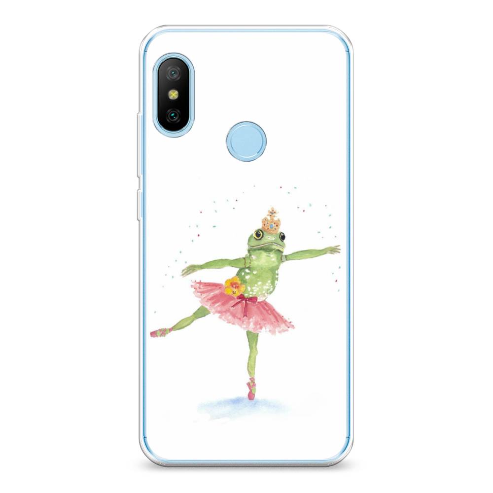 

Чехол на Xiaomi A2 Lite"Лягушка-балерина", Зеленый, 34050-4
