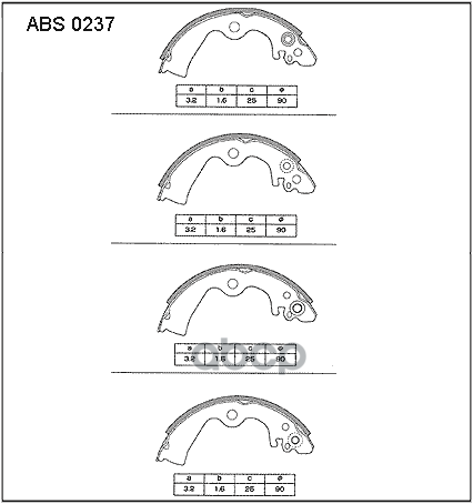 

Тормозные колодки ALLIED NIPPON барабанные ABS0237