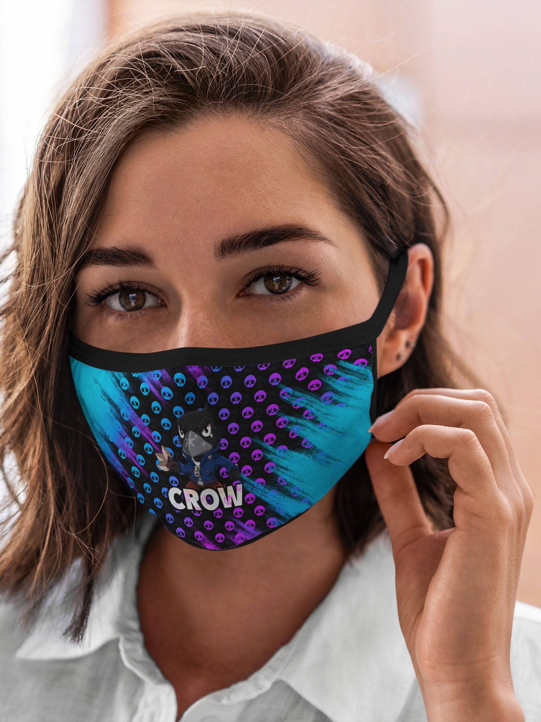 

Многоразовая маска унисекс Burnettie Brawl Stars Crow, Разноцветный, Brawl Stars Crow