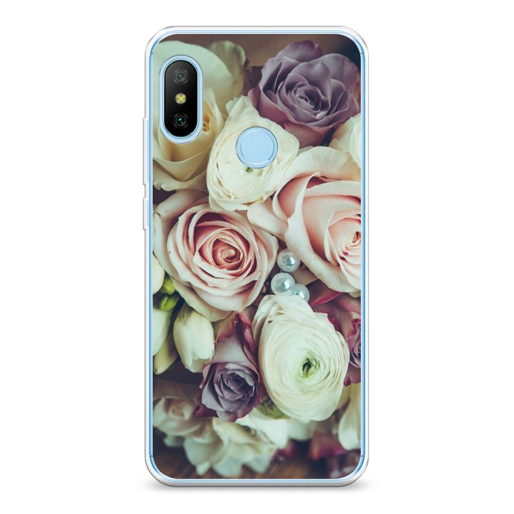 

Чехол на Xiaomi A2 Lite "Свадебный букет", Белый;фиолетовый, 34050-2