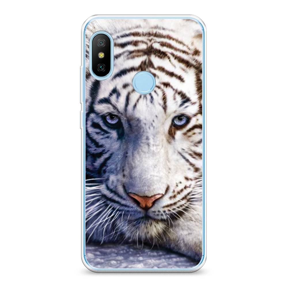 

Чехол на Xiaomi A2 Lite "Бенгальский тигр", Коричневый;белый, 34050-1