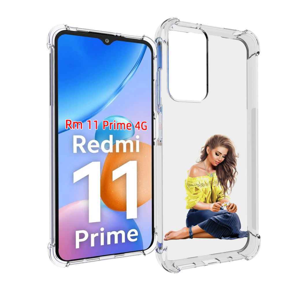 

Чехол MyPads миленькая-девочка женский для Xiaomi Redmi 11 Prime 4G, Прозрачный, Tocco