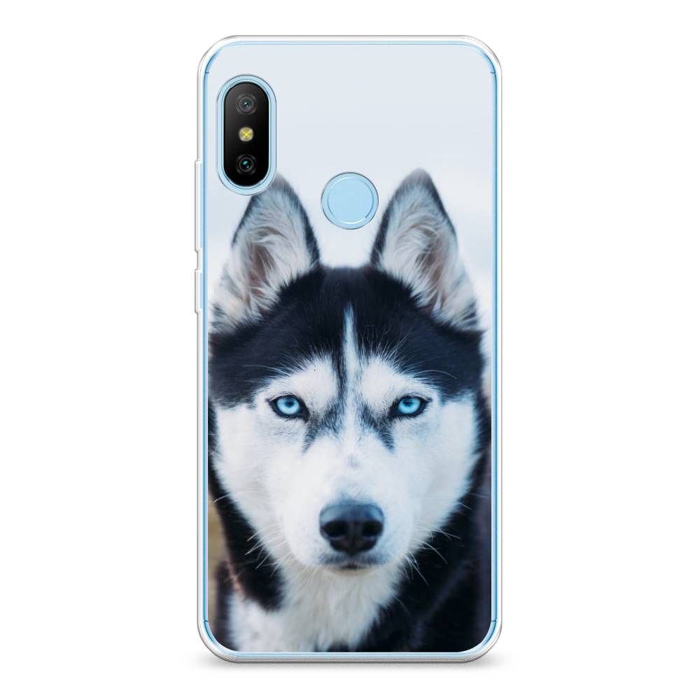 

Чехол на Xiaomi A2 Lite "Хаски 2", Синий;белый, 34050-1