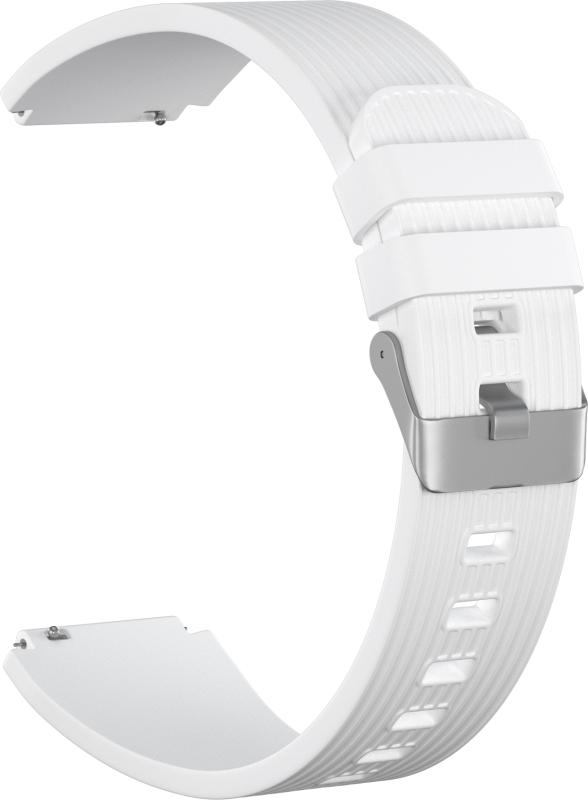 

Ремешок силиконовый GSMIN Italian Collection 22 для Amazfit GTR 3 Pro (Белый)