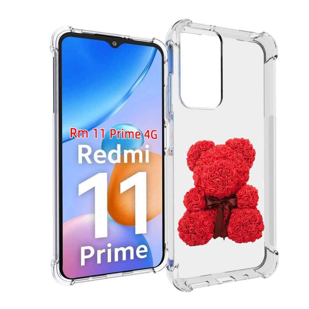 

Чехол MyPads мишка-из-розочек для Xiaomi Redmi 11 Prime 4G, Прозрачный, Tocco