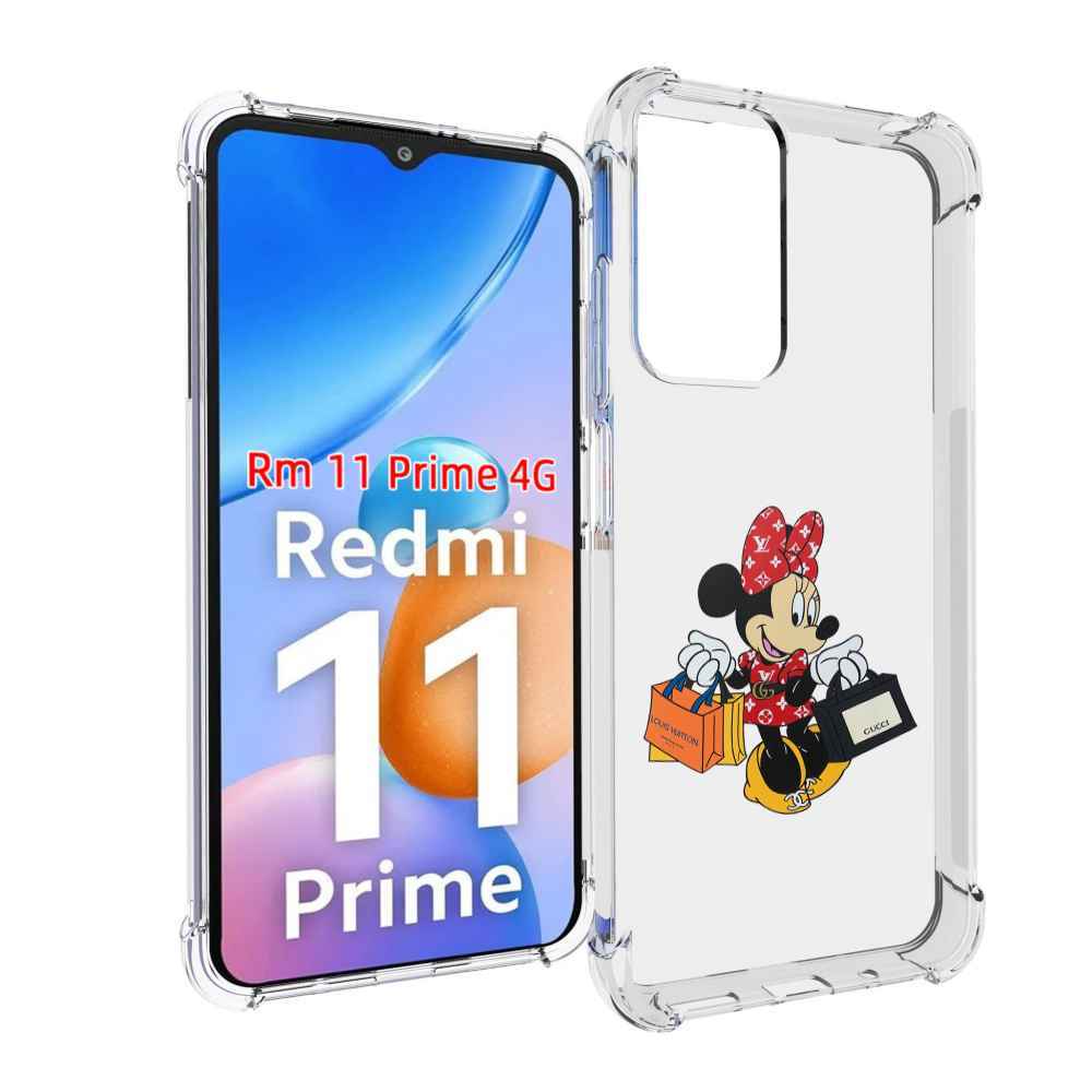

Чехол MyPads модная-девочка-из-микки-мауса женский для Xiaomi Redmi 11 Prime 4G, Прозрачный, Tocco
