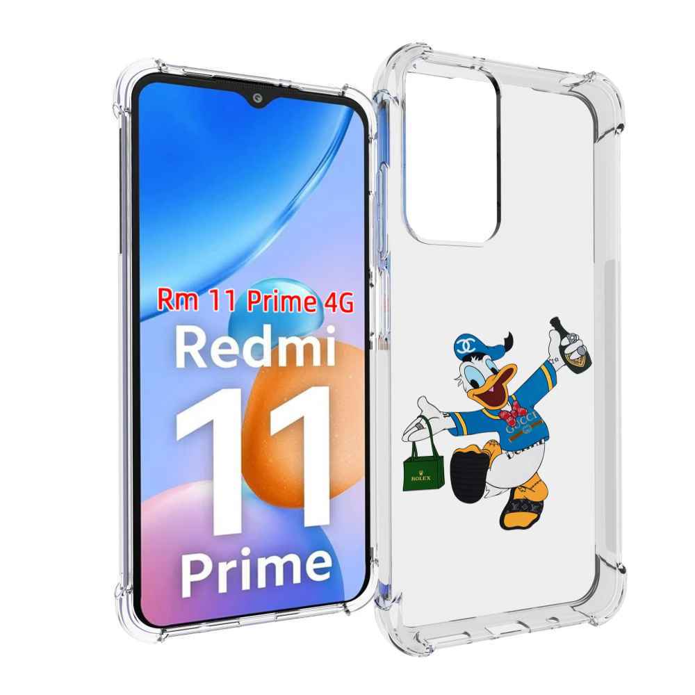 

Чехол MyPads модный-дональд-дак для Xiaomi Redmi 11 Prime 4G, Прозрачный, Tocco