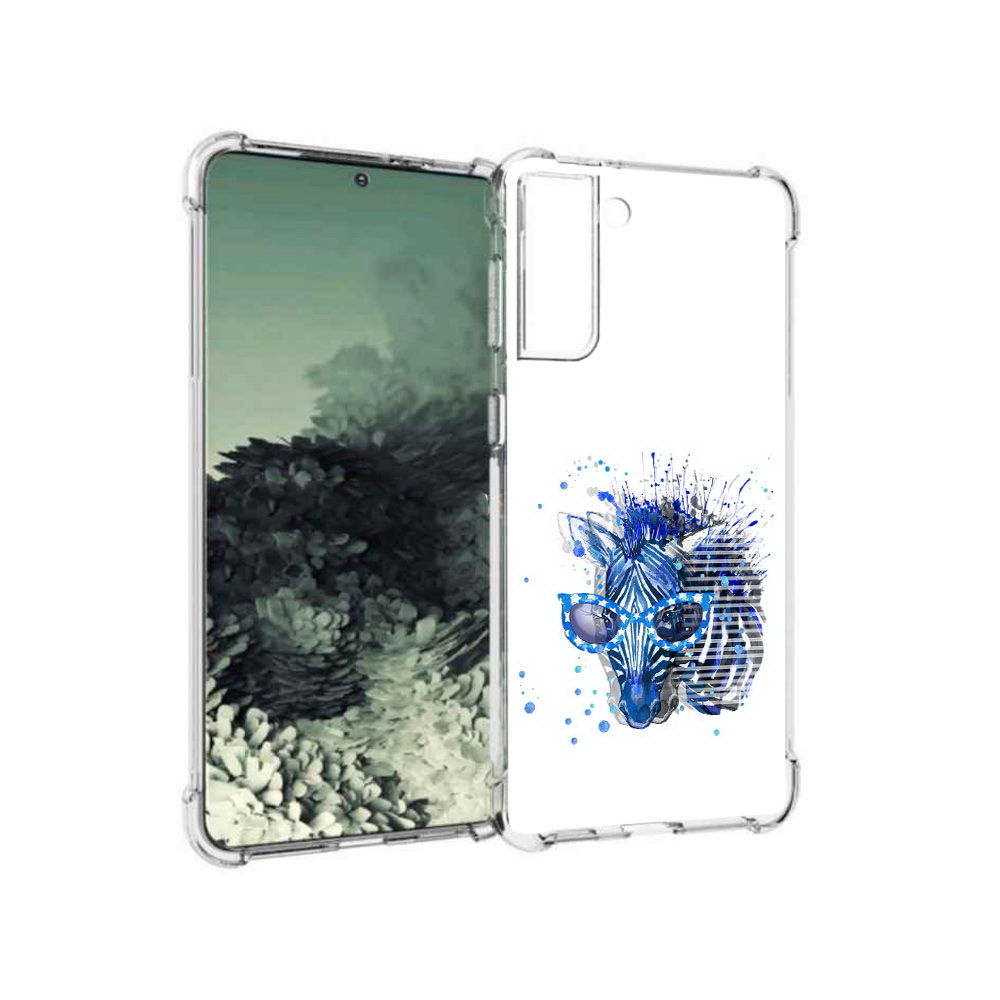 

Чехол MyPads Tocco для Samsung Galaxy S21+ расплывчатая зебра (PT157355.533.577), Прозрачный, Tocco