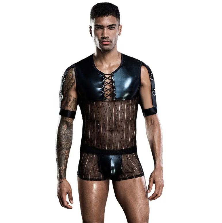 

Мужской костюм JSY Sexy Lingerie Слуга для ролевых игр 44-46 черный, Мужской костюм Слуга для ролевых игр