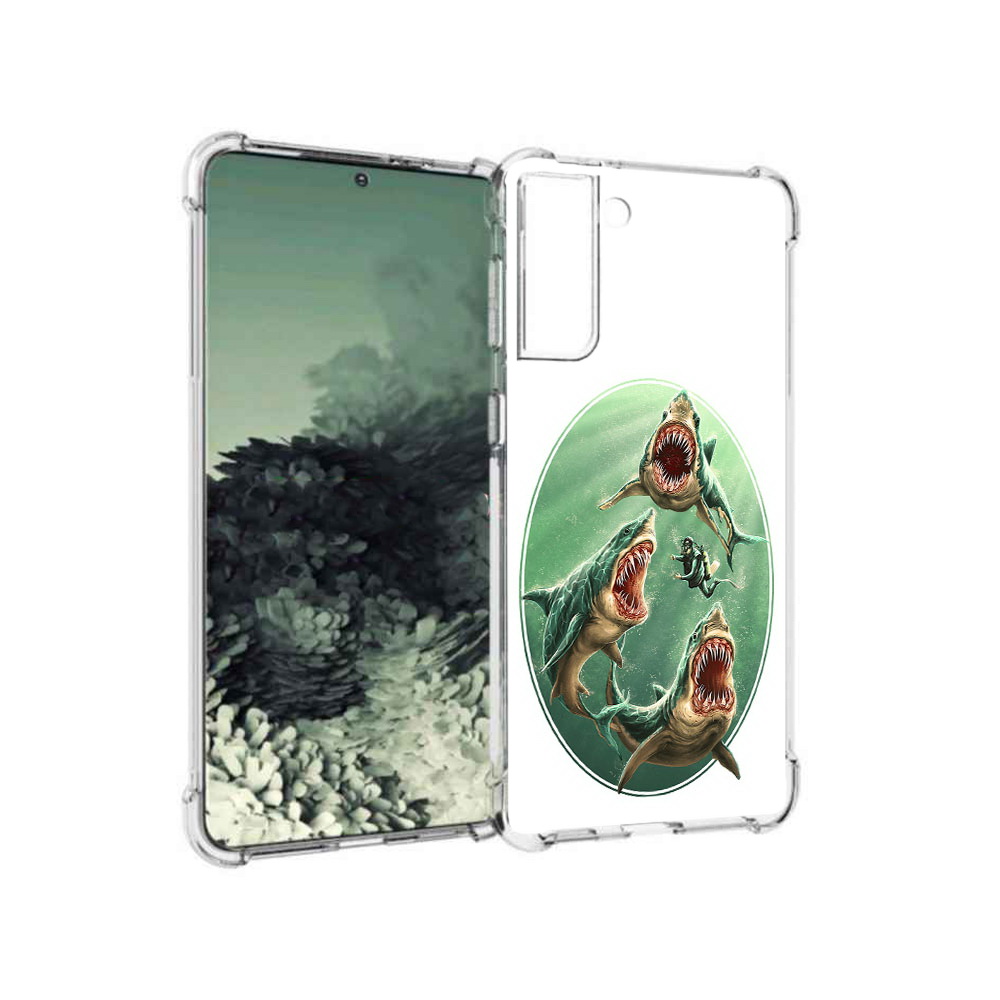 

Чехол MyPads Tocco для Samsung Galaxy S21+ синяя бездна (PT157355.533.600), Прозрачный, Tocco