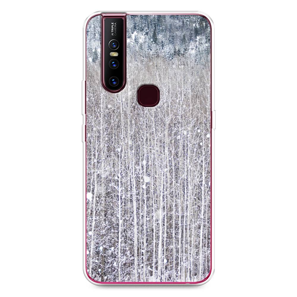 

Чехол для Vivo V15 "Снежный лес", Бежевый;серый;белый, 261050-5