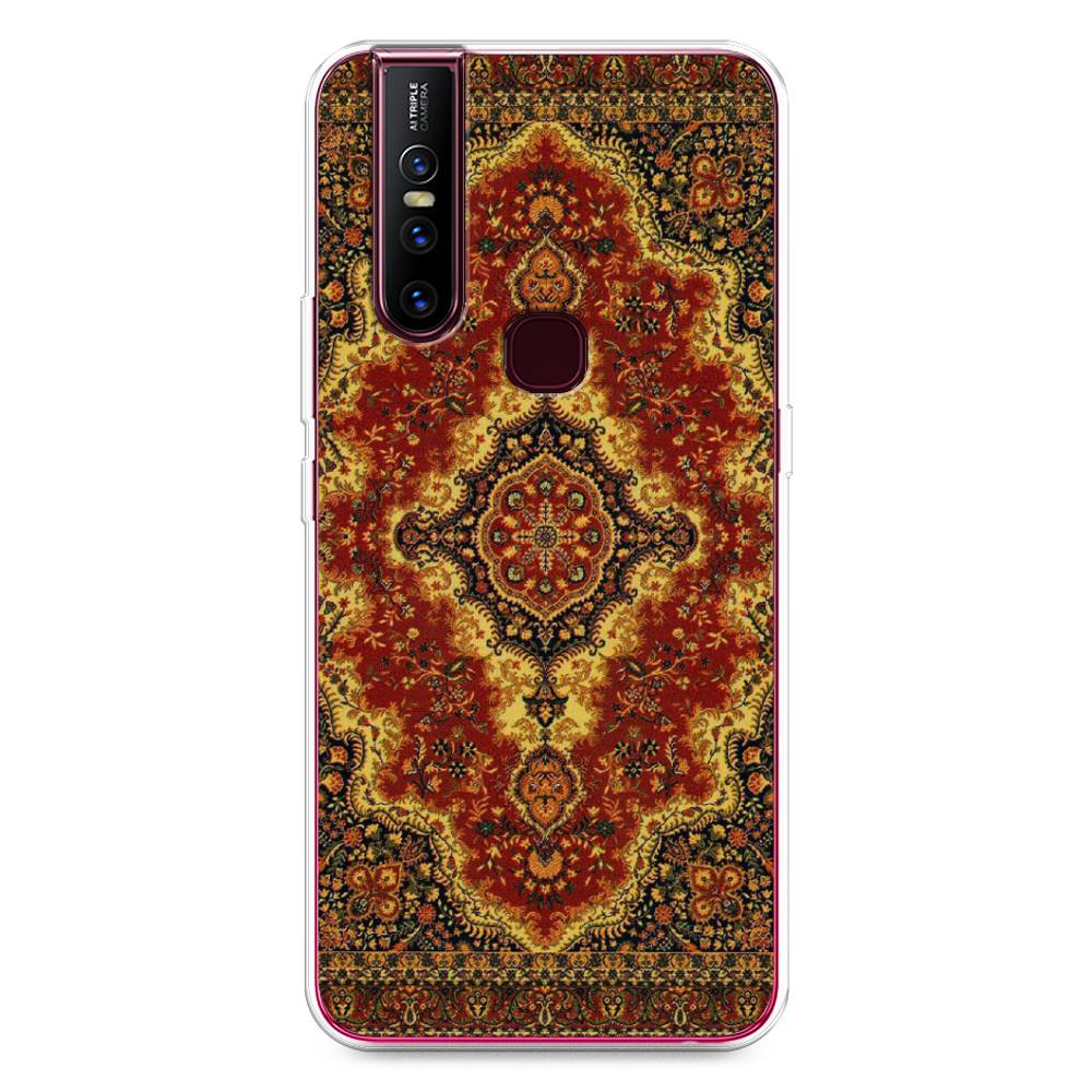 

Чехол для Vivo V15 "Ковер", Коричневый;золотистый;красный, 261050-3