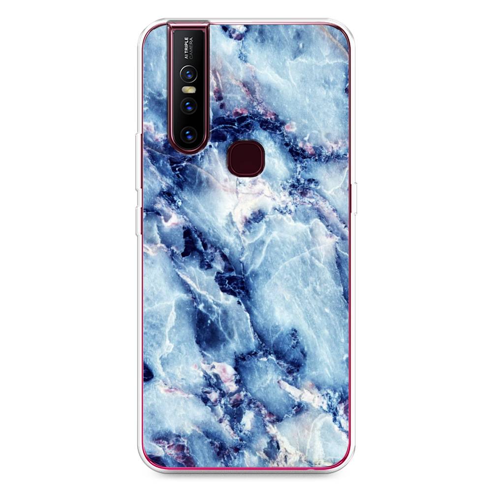 

Чехол для Vivo V15 "Мрамор с синими прожилками", Синий, 261050-3
