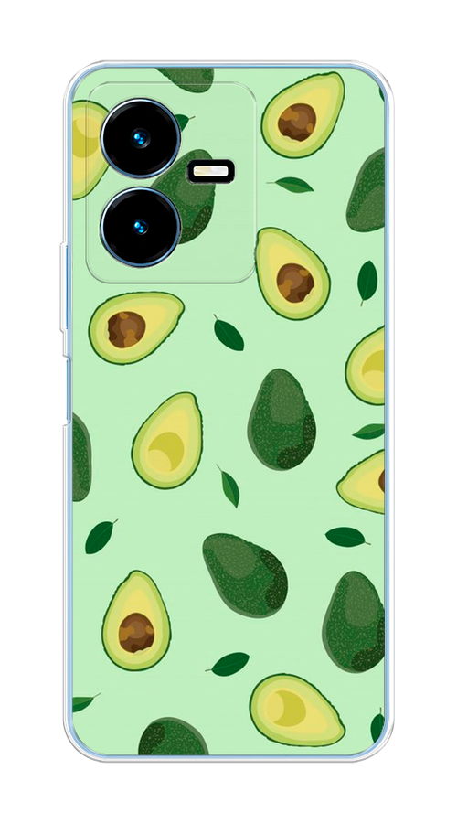 

Чехол на Vivo Y22 "Blue avocado", Коричневый;зеленый, 267550-1