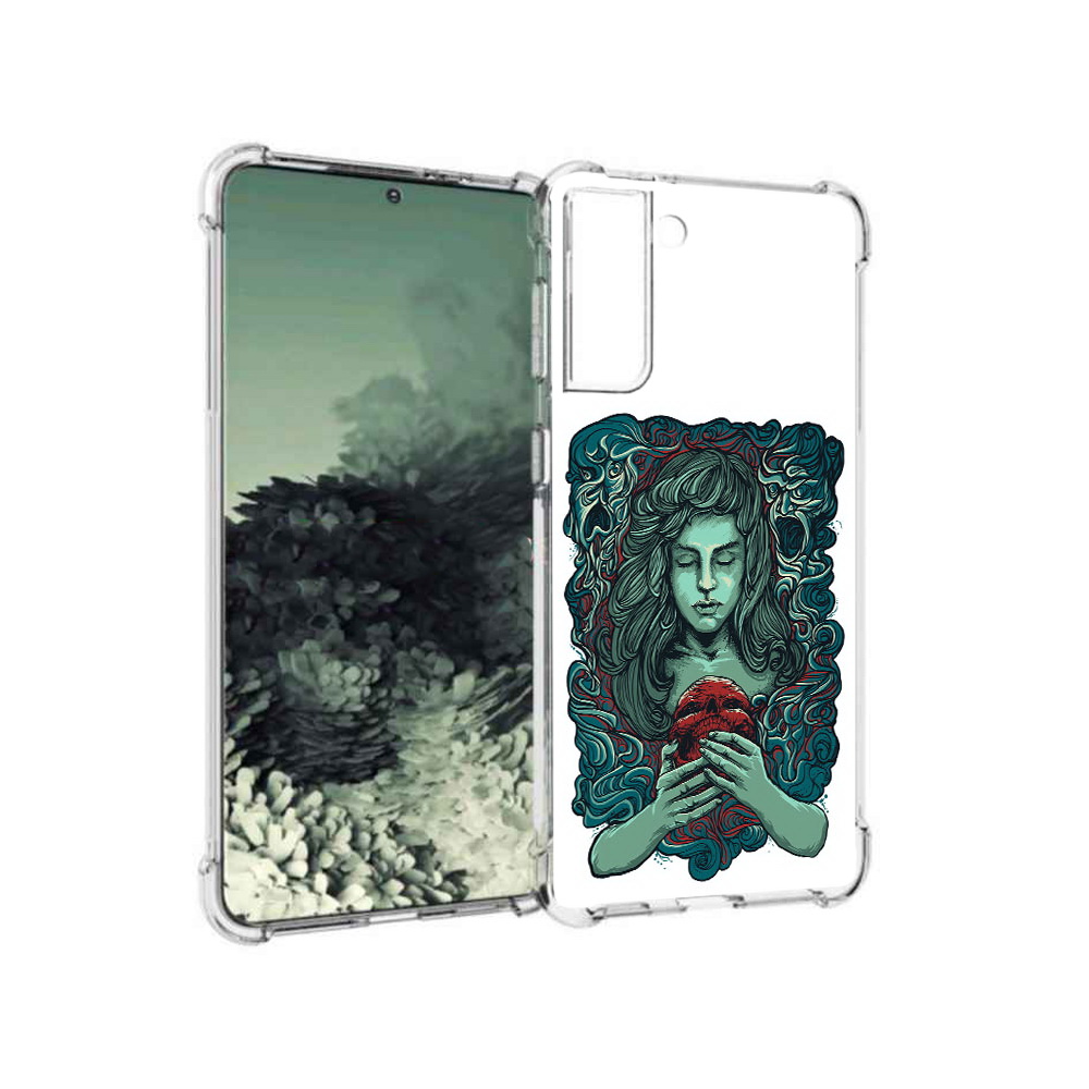 

Чехол MyPads Tocco для Samsung Galaxy S21+ спящая девушка (PT157355.533.619), Прозрачный, Tocco