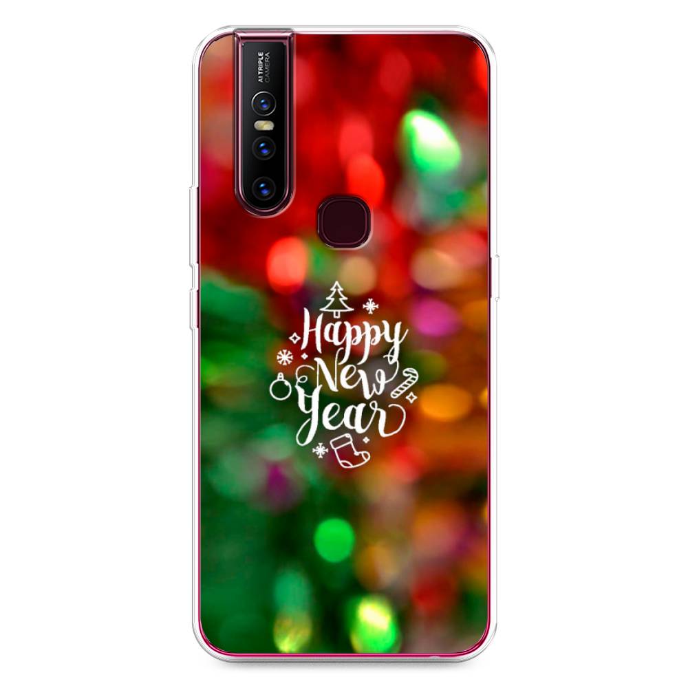 

Чехол для Vivo V15 "Новый Год на елке", Зеленый;красный;желтый, 261050-5