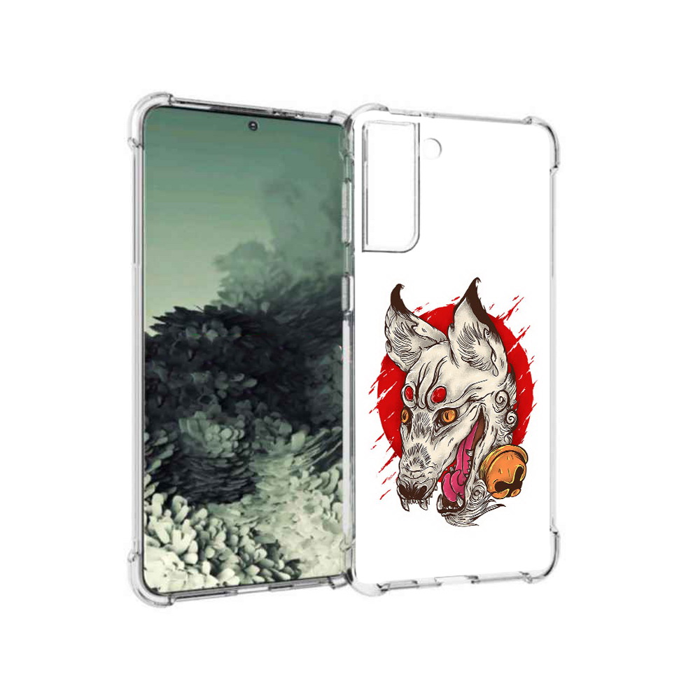 

Чехол MyPads Tocco для Samsung Galaxy S21+ страшная собака (PT157355.533.627), Прозрачный, Tocco