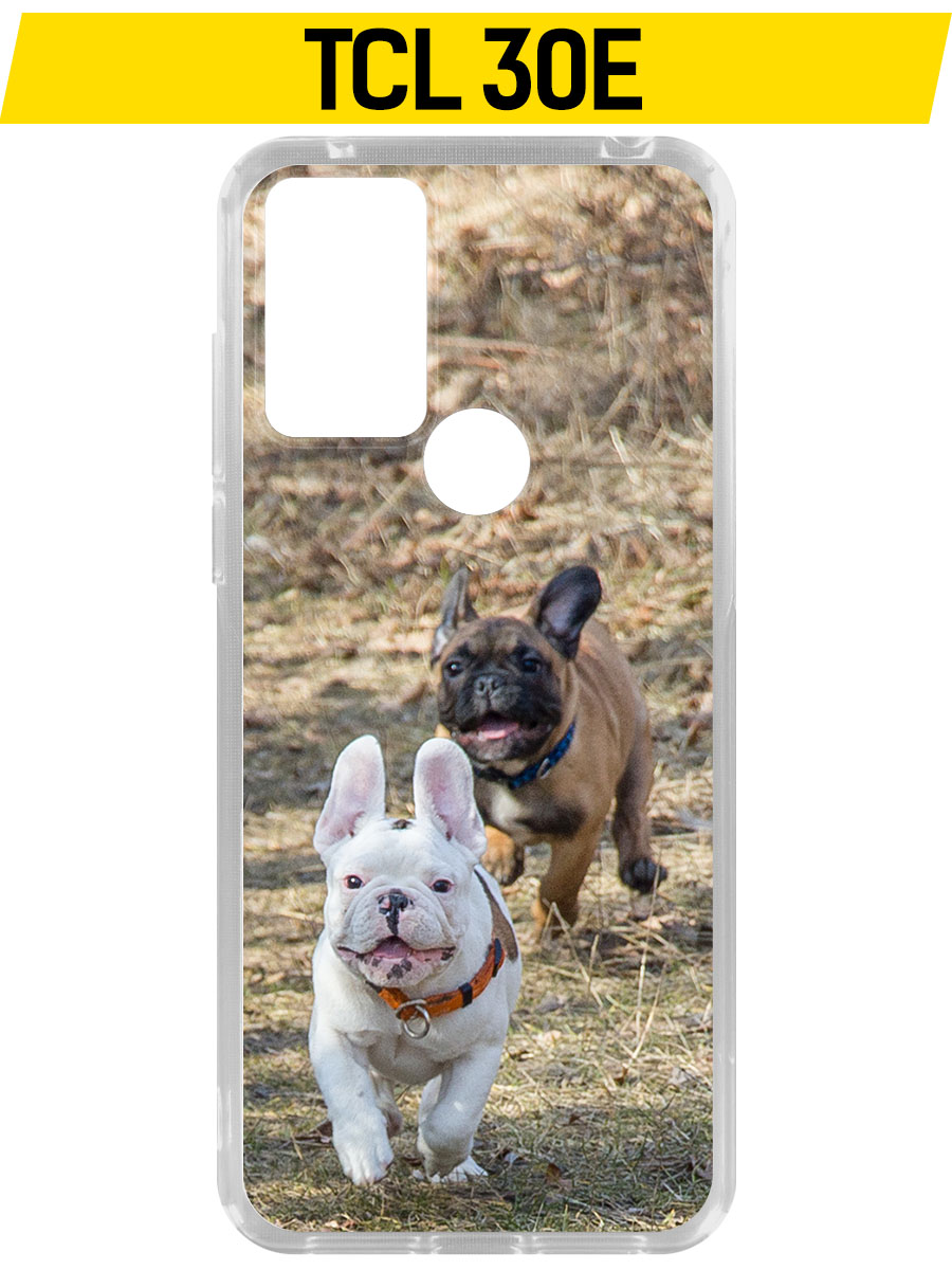 

Чехол-накладка Krutoff Clear Case Догонялки для TCL 30E, Прозрачный