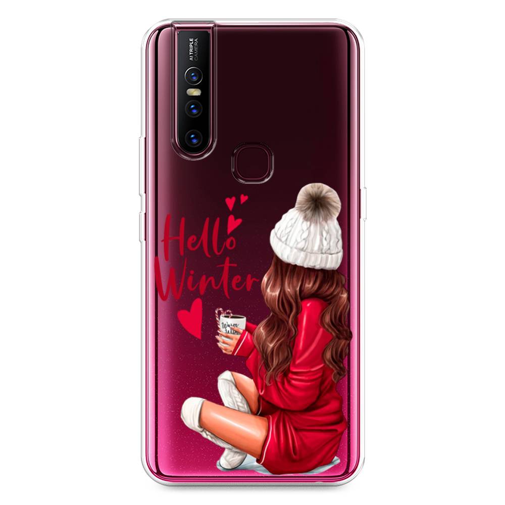 

Чехол для Vivo V15 "Hello winter", Красный;белый;коричневый, 261050-5