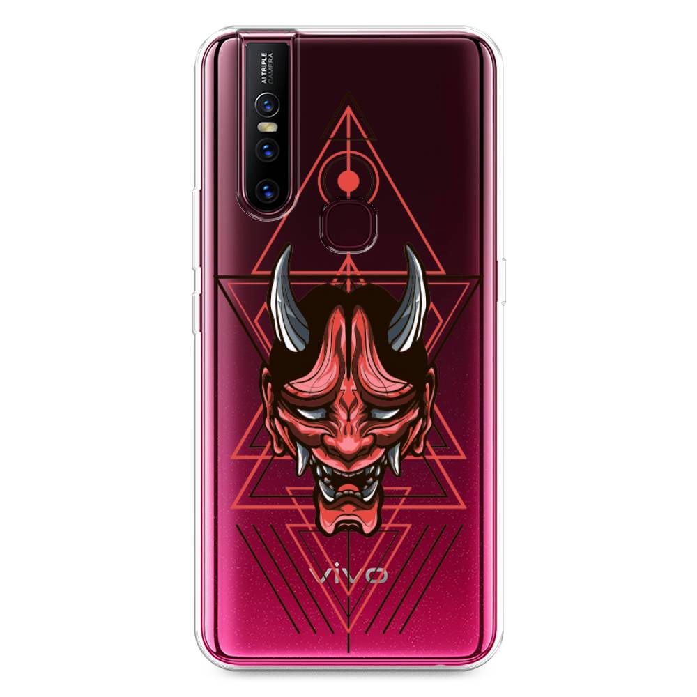 

Чехол для Vivo V15 "Hanya Oni mask", Серый;красный;черный, 261050-4