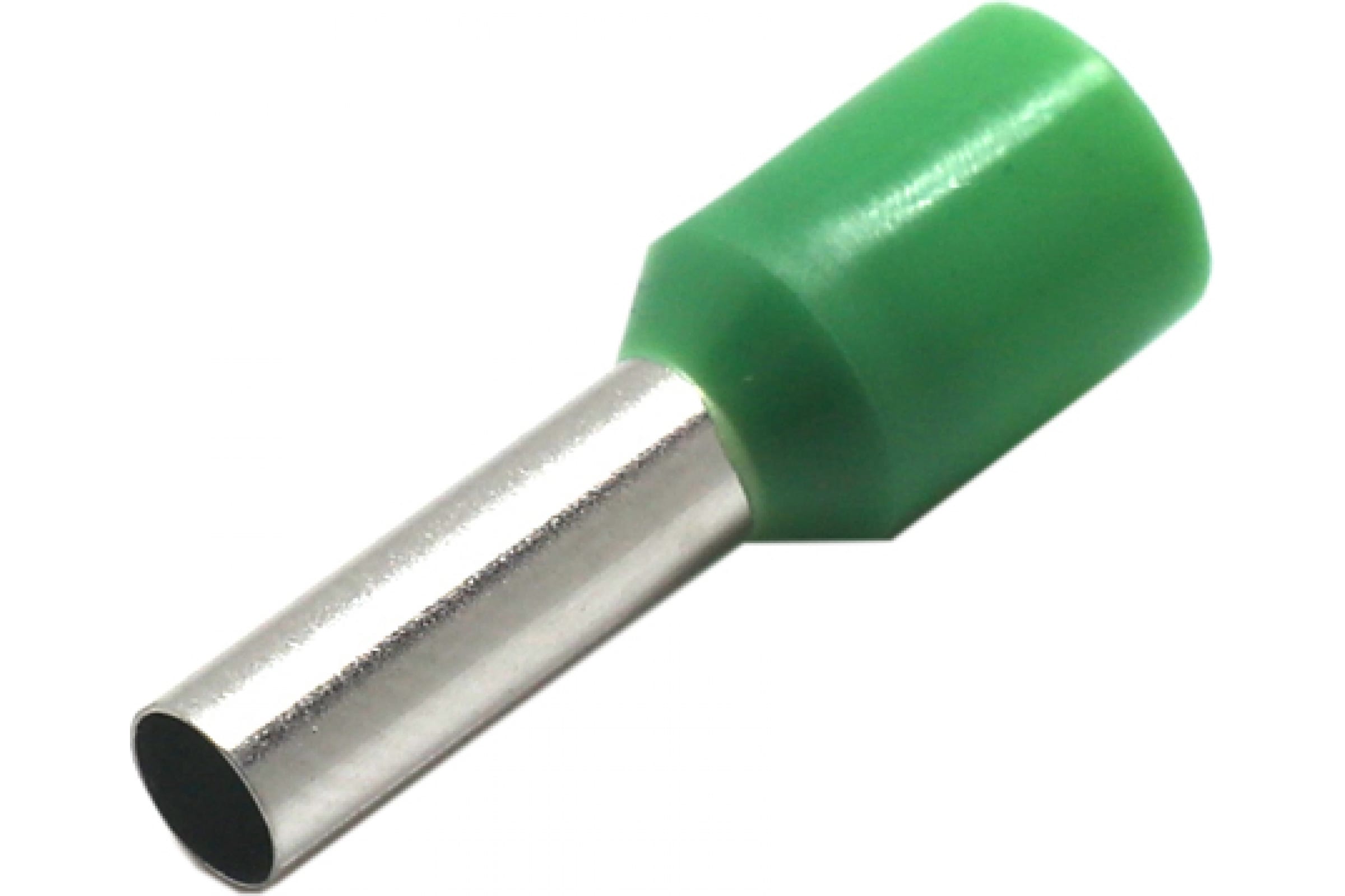 фото Rexant наконечник штыревой втулочный изолированный f-12 мм 6 мм? зеленый 08-0823