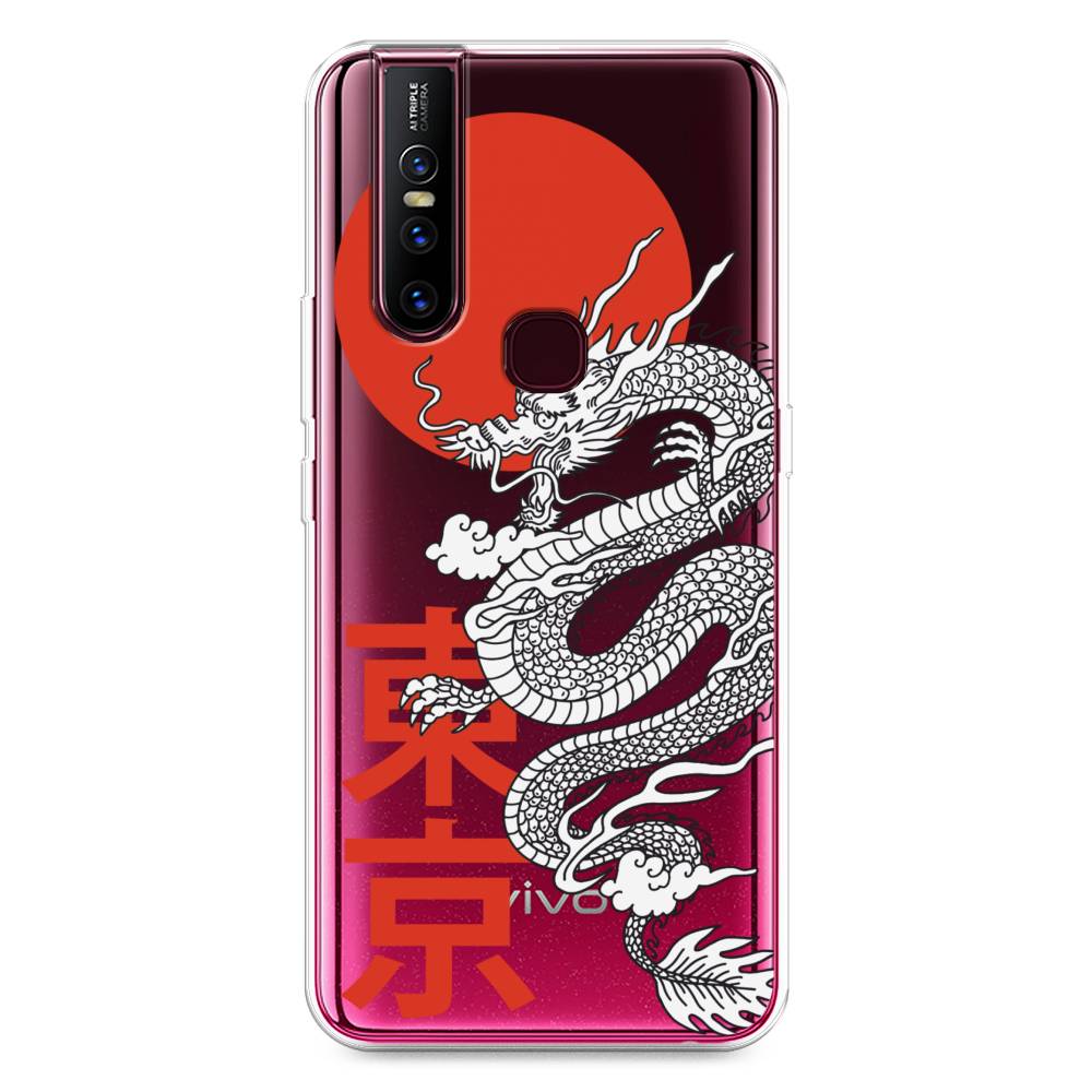 

Чехол для Vivo V15 "Китайский дракон", Черный;красный;белый, 261050-1