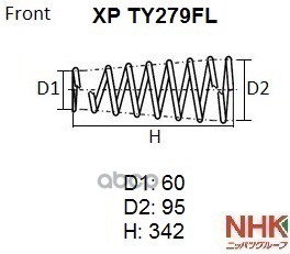 

Пружина Подвески Nhk Nhk Xpty279Fl
