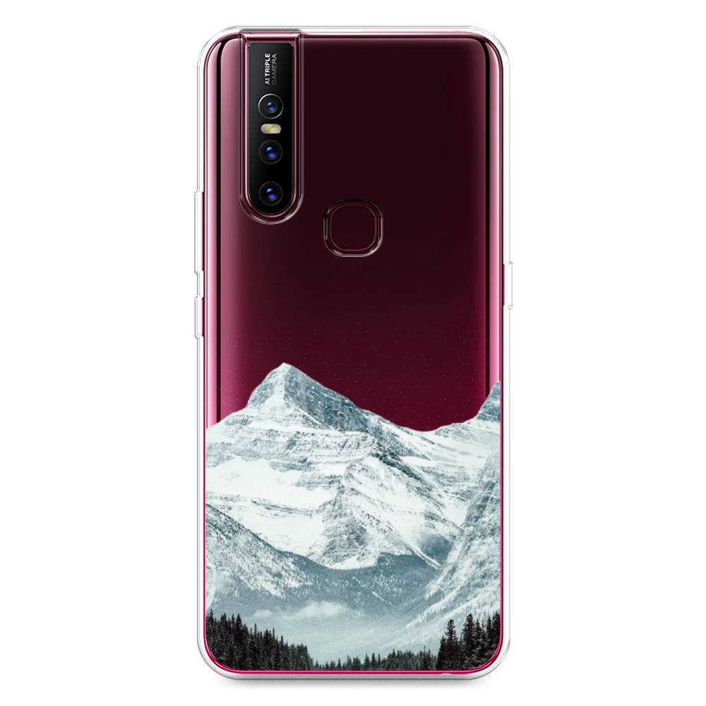 

Чехол для Vivo V15 "Горы арт 1", Белый;зеленый, 261050-2