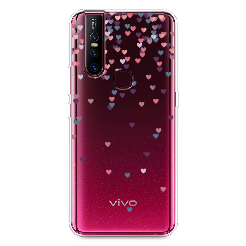 

Чехол для Vivo V15 "Посыпка сердечки", Розовый;фиолетовый, 261050-3