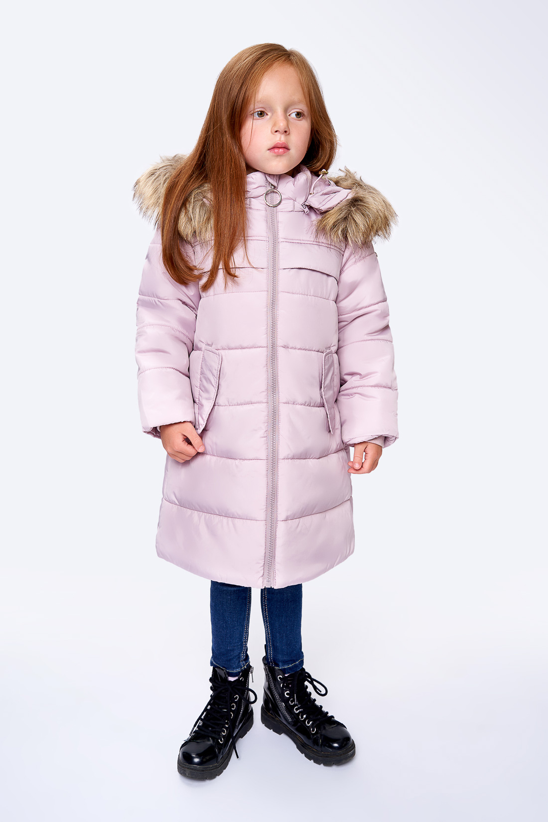 фото Куртка для девочки baon bk039508 цв. розовый р.152-158