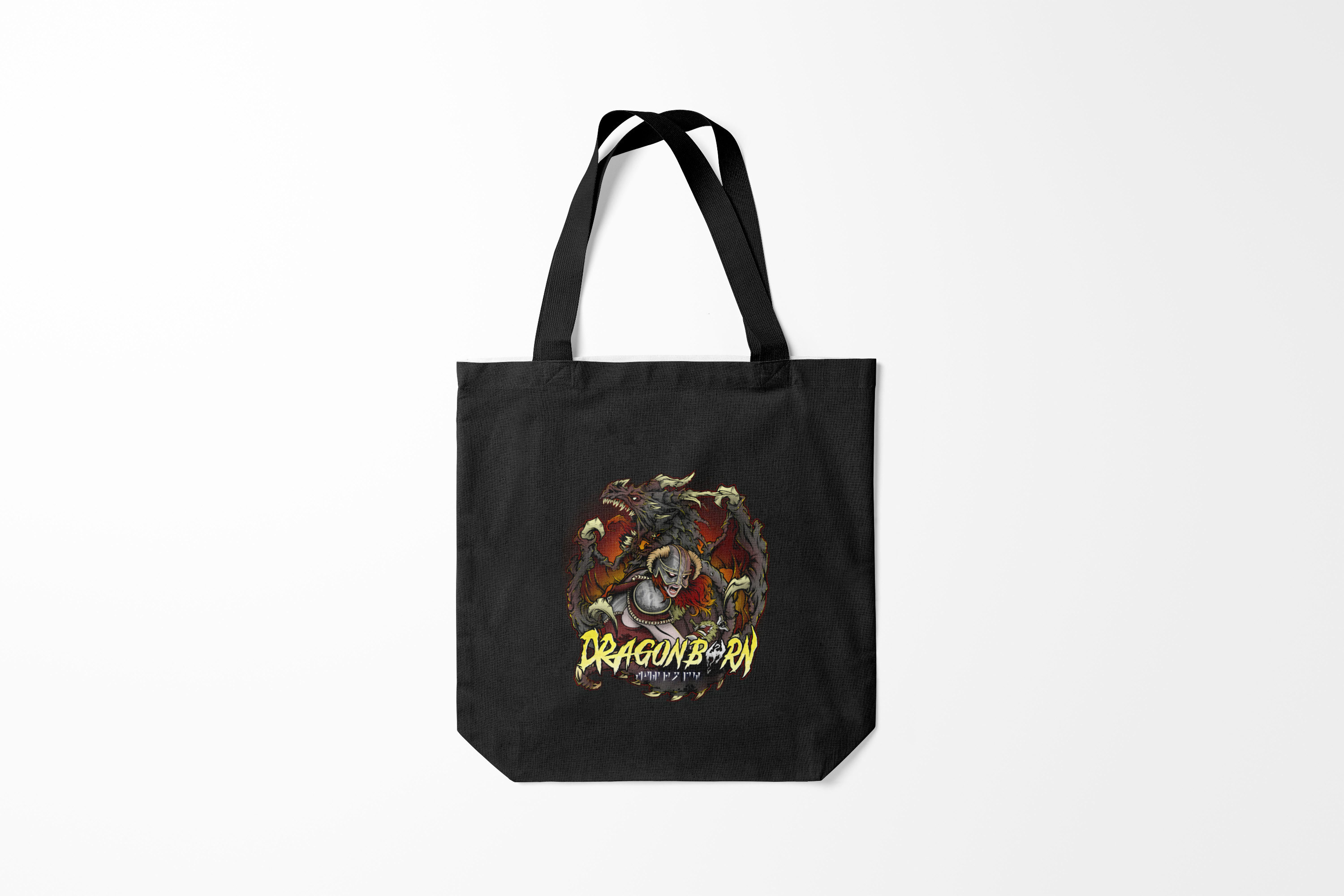 

Сумка шoппер унисекс Burnettie The Elder Scrolls Драконорожденный здесь, разноцветный, The Elder Scrolls Драконорожденный здесь