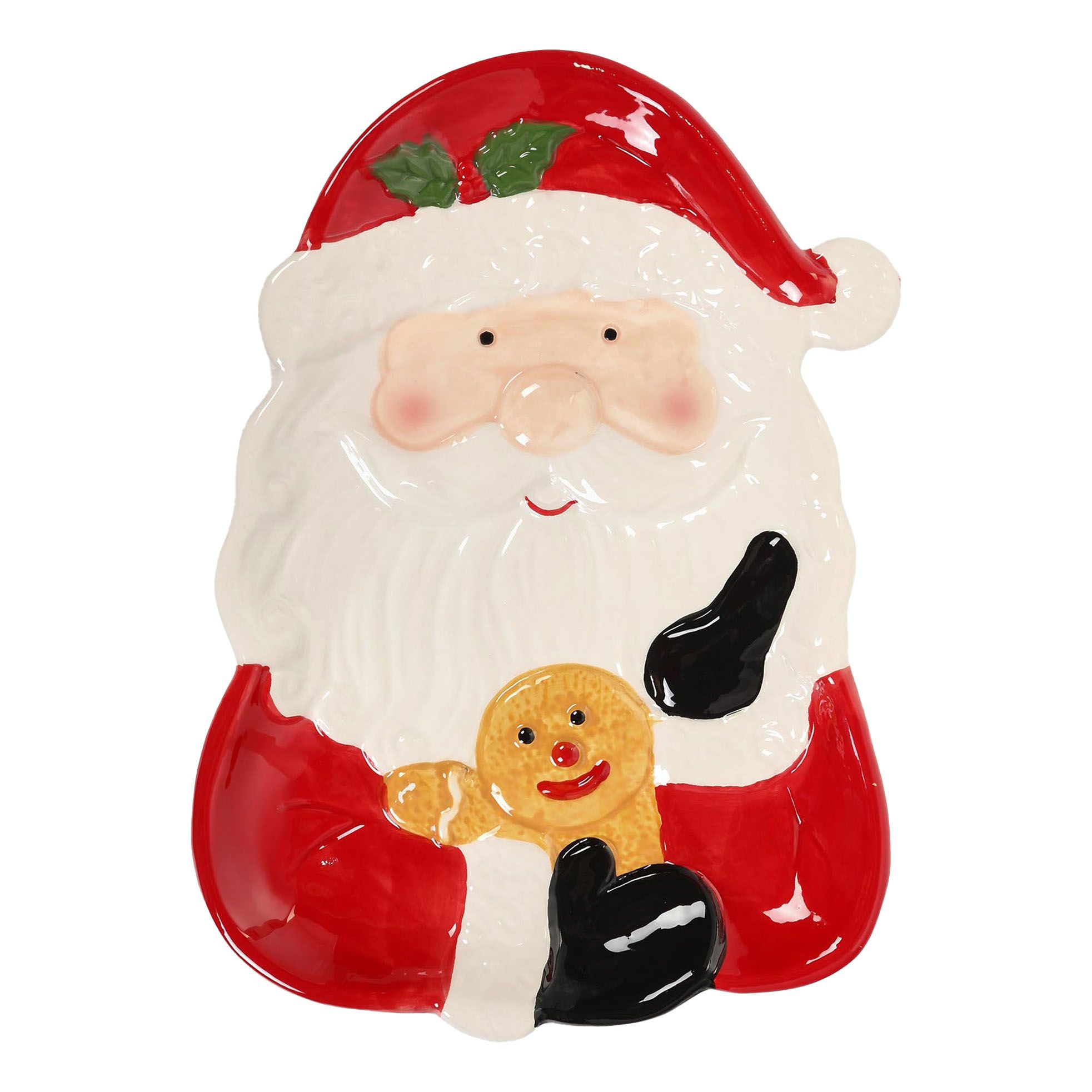 

Тарелка десертная Mercury Tableware Santa claus 21 х 28 см красная