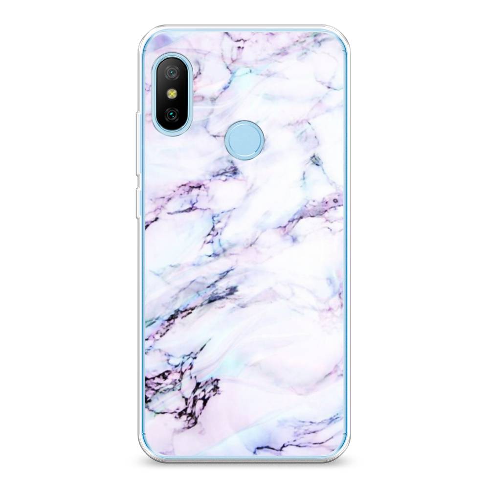 

Чехол на Xiaomi A2 Lite"Радужный мрамор", Серый;фиолетовый, 34050-3