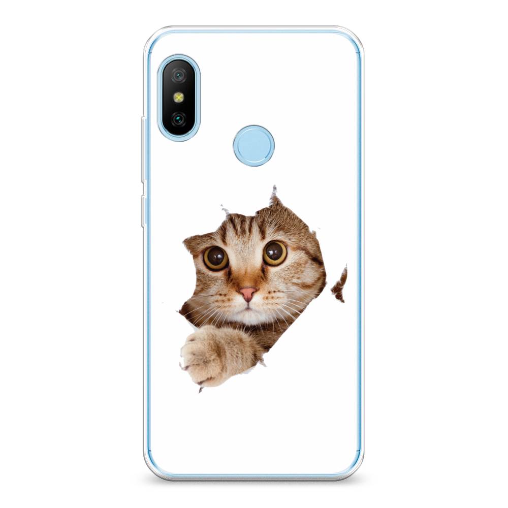 

Чехол на Xiaomi A2 Lite"Кот и бумага", Белый;коричневый, 34050-1