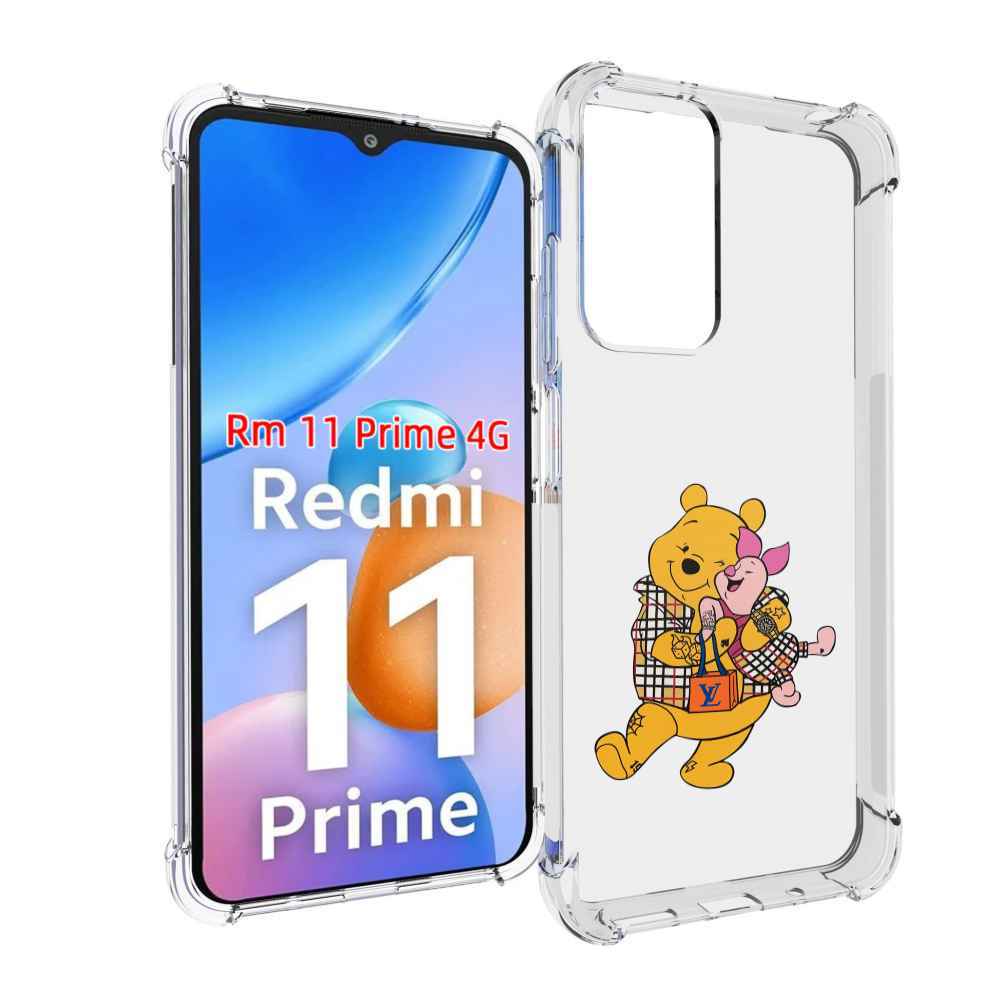

Чехол MyPads модный-медведь-из-винни-пуха для Xiaomi Redmi 11 Prime 4G, Прозрачный, Tocco