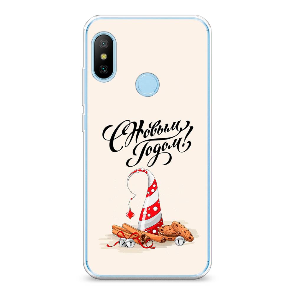 

Чехол на Xiaomi A2 Lite "Подарки на Новый Год", Бежевый;красный;черный, 34050-5