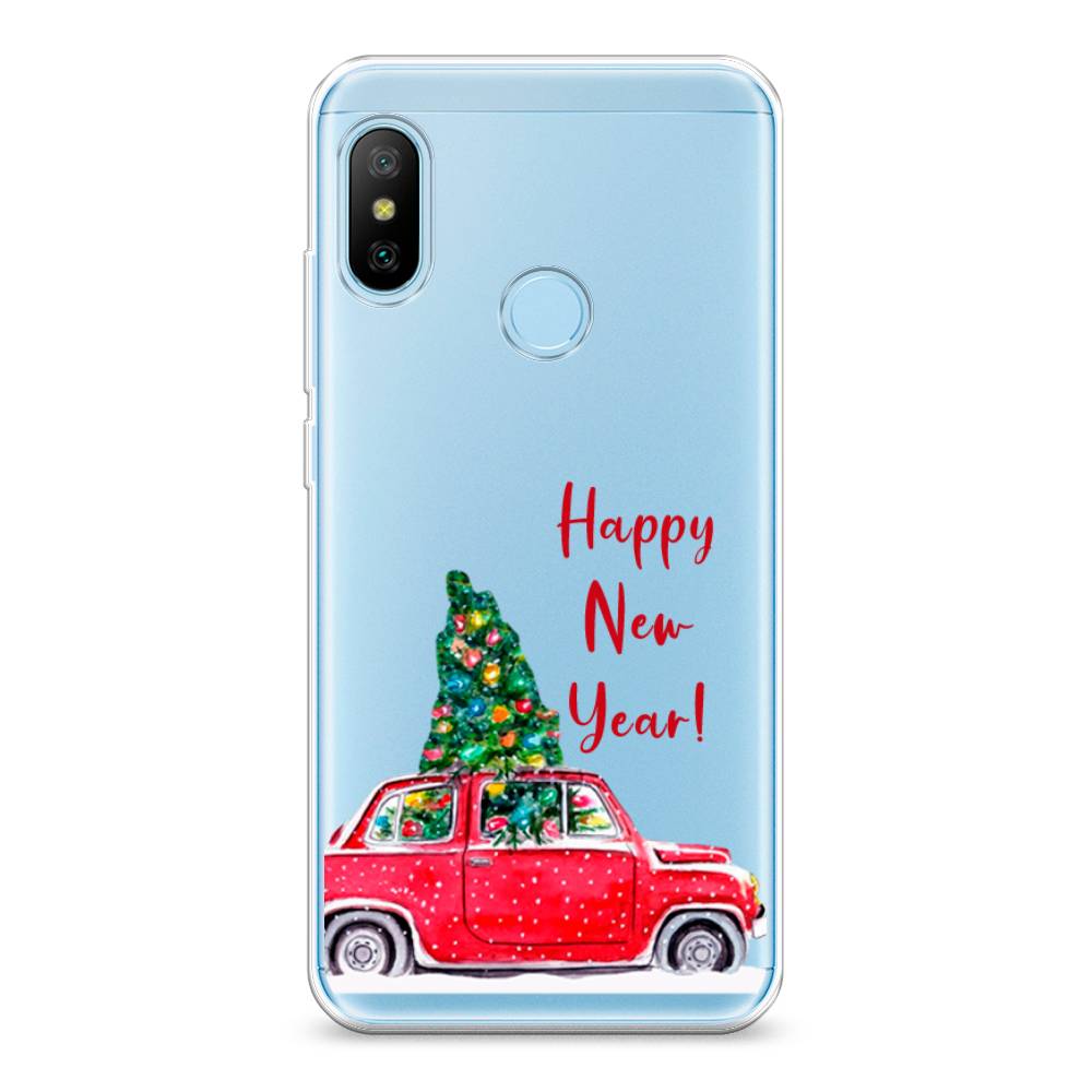 

Чехол на Xiaomi A2 Lite"Happy New Year", Красный;зеленый, 34050-5
