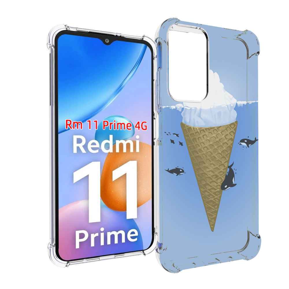 

Чехол MyPads мороженное-у-косаток для Xiaomi Redmi 11 Prime 4G, Прозрачный, Tocco