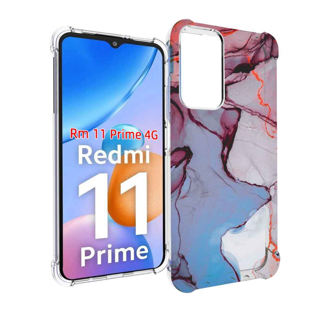 

Чехол MyPads мраморный рисунок для Xiaomi Redmi 11 Prime 4G, Прозрачный, Tocco
