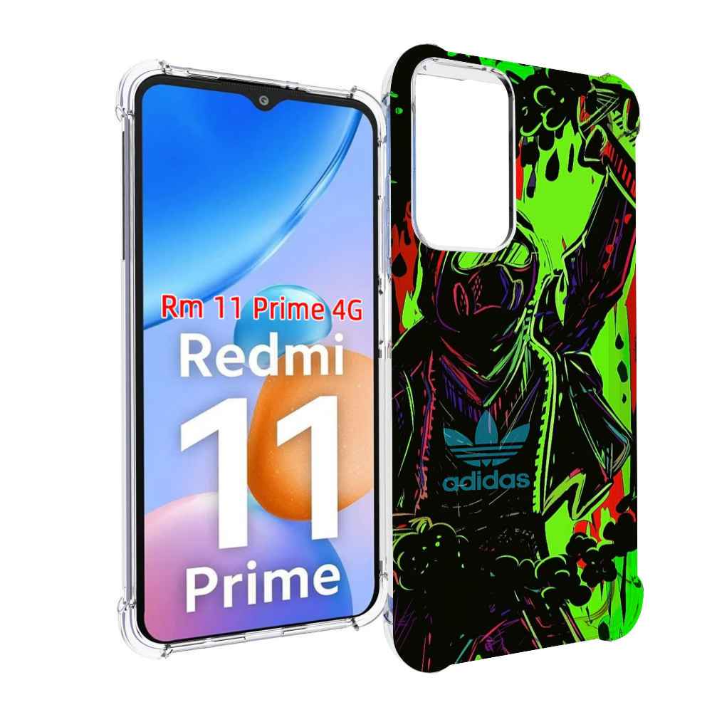 

Чехол MyPads мужчина в красках адидас для Xiaomi Redmi 11 Prime 4G, Прозрачный, Tocco